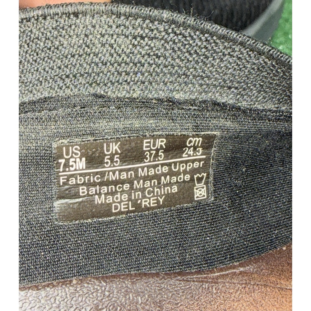 BZees Sandals Womens 7.5M Dream Black Strappy Peep Toe Slingback‎ Wedge Slip On - Picture 9 of 9